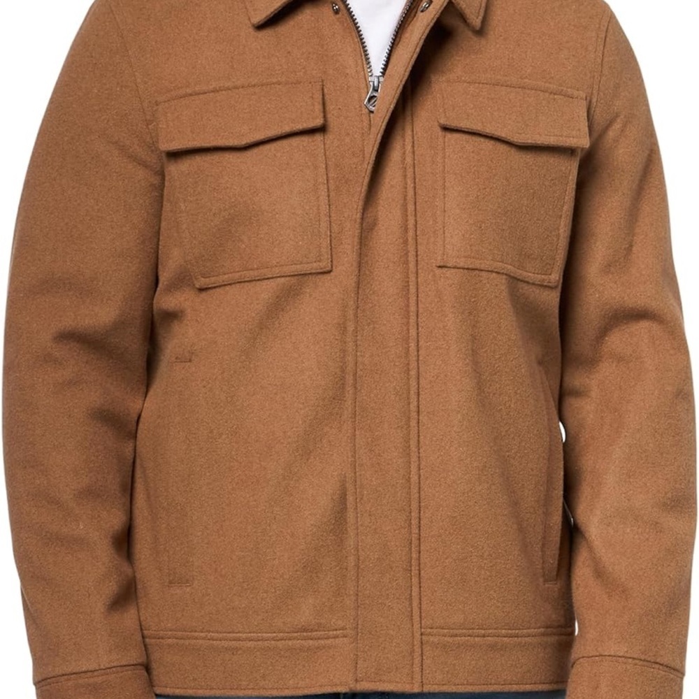 Nautica Men's Brown Military Jacket Men’s medium NWT